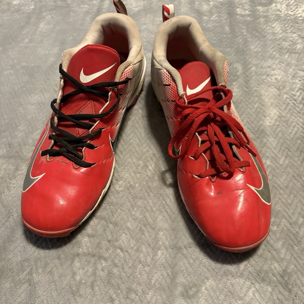 Nike Vapor Shark Fastflex Size 12 917168-106 Red & Gray Cleats